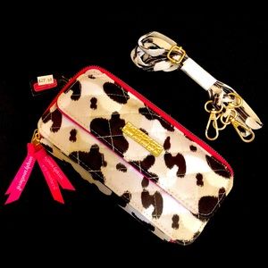 Simply Southern wallet clutch. Pink, brown, cow print. New with tags.
